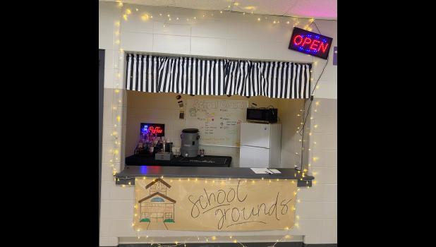 Photo provided. The School Grounds coffee and snack shop is now open for students to enjoy at Winamac Community High School.
