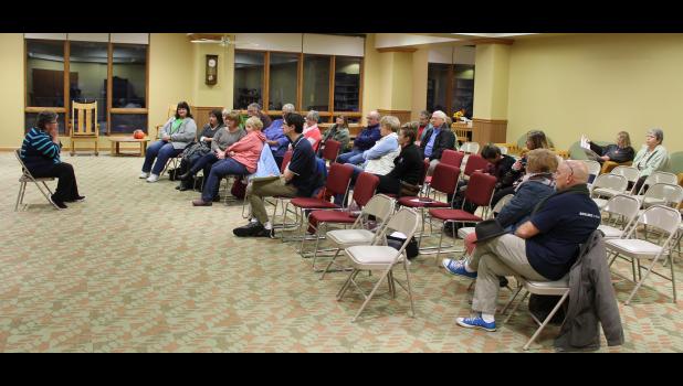 Several people gathered at the Pulaski County Public Library Nov. 9 to hear what the future plans are of the community pool committee after the Winamac Town Council approved to not move forward with pool operational funds until those funds are available.