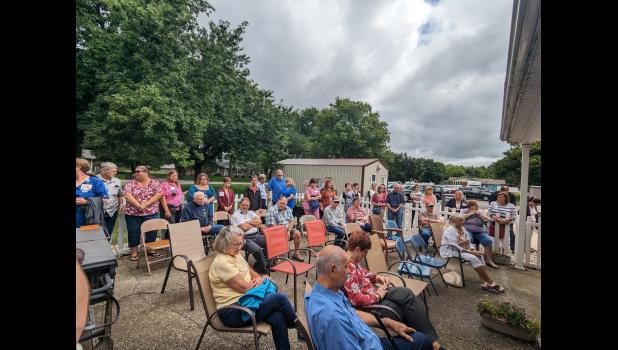 More than 50 people were in attendance at Dave Broad’s award ceremony Monday morning.