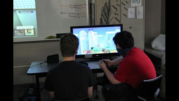 Photo by Paul Hettinger As part of the eSports league, students meet two days a week to practice their video game skills.