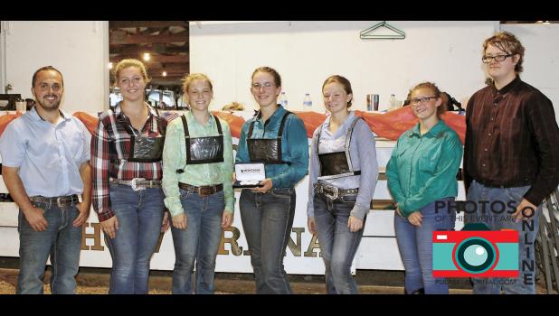 Striving for the best came to fruition as Kassi Dahn was named the 2018 4-H Ultimate Livestock Showman. She was congratulated by judge Dr. Clint Shireman and fellow contestants Peyton Newman, Tori Culp, Emma Nielsen, Shania Howard and Ryan Lynch.