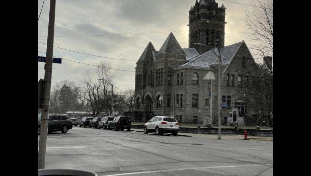 Photos by Megan Galbreath Parking spots around both the courthouse and the justice center were discussed at a regular commissioners meeting on Monday, March 21.