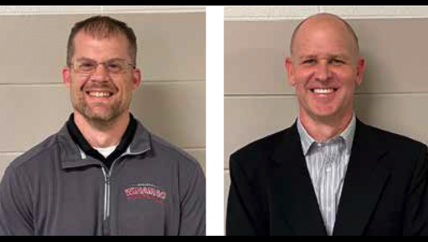 Josh Burgess (left) will be Winamac Community High School’s new head varsity football coach and Tony Stesiak (right) is taking the reins as head varsity girls’ basketball coach. Burgess and Stesiak both shared what their visions were for their respective programs.