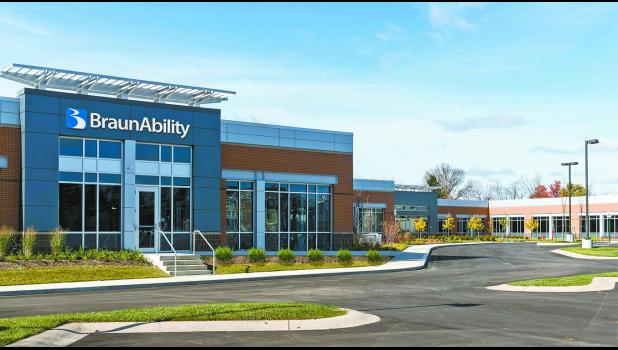 A rendering of BraunAbility’s planned technology center in Carmel.