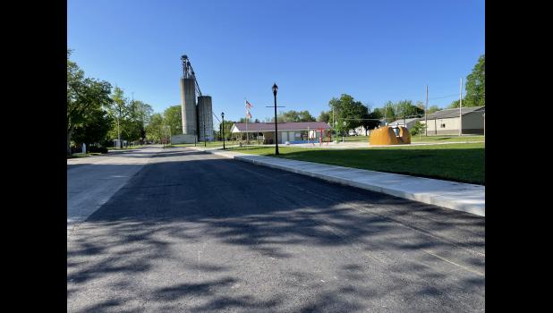 Photo by Megan Galbreath The Owen Abbott Memorial Splash pad parking lot has been paved and is awaiting striping.
