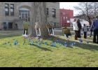 Pinwheels will be placed on the courthouse lawn in the month of April for Child Abuse Awareness month.
