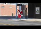 Horns could be heard honking and joyous sounds of Merry Christmas as Santa was seen visiting Winamac on Thursday, Dec. 10. Santa walked around the downtown area, visited the daycare and spent time waving to those who were passing by. He also wished those around him a Merry Christmas as well as he received several warm wishes.