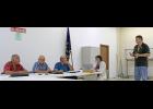 Pulaski County Commissioners Mike McClure, Jerry Locke and Kenny Becker listened Monday morning, as Indiana Department of Veteran Affairs Northwest District Service Officer Tom White Jr. made a recommendation of who the next county veterans officer should be.