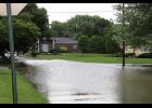 High water was seen on Circle Drive and Park Avenue in Francesville.