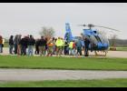 All agencies came together to see the Lutheran Air III. These included: Medaryville Fire, Winamac Fire, Monterey Fire, Francesville Fire, Pulaski County EMS, Pulaski County EMA Director Richel Fox, Aviation Manager Daryn Wilder and Scout Troops 222 and 229.
