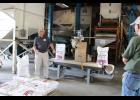 Harvey Gutwein gave information about the business’ history on a facility tour. Guests first saw how bags were originally filled and then how they are filled and sealed now.