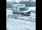One of several accidents on Dec. 24 involved a Pulaski County EMS vehicle. The single-vehicle accident left the driver and passenger shook up. The two were treated at Pulaski Memorial Hospital and released.