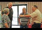 Friends, family, coworkers and local politicians gathered to congratulate prosecuting attorney Daniel Murphy on his retirement that became effective on Aug. 3. Murphy and his wife Linda enjoyed talking with several people including sheriff Jeff Richwine and former commissioner Terry Young at the Winamac Fire Station on Aug. 1.