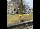 Digging was conducted by each wall around the courthouse on Tuesday, Jan. 30. Crews had to dig deep to see what exactly is underneath the courthouse’s retaining wall.