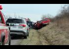 Bernard Mittica, former fire chief, was traveling south on U.S. 35 with his 11-year-old granddaughter when the red 2003 GMC Sierra they were in was hit partially head-on by a black 2002 Mercury Mountaineer, driven by Shawn Knebel, traveling north on U.S. 35., south of CR 315 S. The drivers of the vehicles were flown to South Bend Memorial Hospital for injuries. The 11-year-old was treated and released.