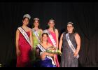 Miss Pulaski County Maggie Smith with Miss Pulaski County 2023 Alexia Intravaia, first runner-up and People’s Choice winner Raegan Kasten and queen’s court members, Anna Jones and Jazmine Prater.