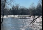 Over the weekend, flooding was seen extensively at the Winamac Town Park as the Tippecanoe River continued to rise.