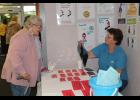 Vendors and informational booths lined the halls of Pulaski Memorial Hospital for one of the largest health fairs the hospital has hosted on Saturday. Anita Ledford, who is in charge of patient education, was one of many hospital staff who participated in the health fair.