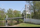 Photo by Megan Galbreath Veterans Memorial Swinging Bridge, Spring 2021