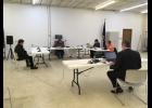 Pulaski County Council members held a meeting Monday evening with all but one member attending the meeting by phone.