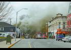 Several fire departments arrived at the scene of a downtown fire Saturday morning. Although numerous firefighters were on scene and down by the Tippecanoe River to refill, no injuries were reported.
