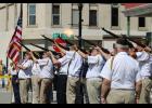 A 21-gun salute was fired to honor the military service members who have fallen in the line of duty.