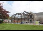 On Thursday, Oct. 28 more framing beams were added, creating a skeleton of the new addition.
