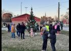 The chilly temperatures didn’t stop the Medaryville community from coming out to decorate the town Christmas tree on Sunday, Dec. 1.