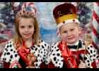 Photo provided. Harper Allen and Hudson Bathke are crowned the first Miss and Master Candy Cane.