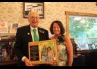Paul and Brenda Gilsinger proudly accepted the 2021 H.J. Halleck Community Service Award. Photo by Megan Galbreath.