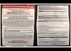 The mass mailing included two applications for absentee ballots by mail.