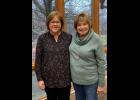 Marsha Tetzloff (left) and Sue Fox (right) after the caucus results were announced.
