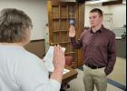 Shelby Pickens was sworn in as a Patrolman 3rd Class on Monday, March 28, and will serve as Winamac Police Department’s newest police officer.