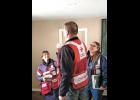American Red Cross Volunteers teamed with local volunteers to install smoke alarms in Winamac homes on Jan. 26. Although the temperatures were biting cold, crews had a pleasant day of meeting people and educating them on the importance of a working fire alarm.