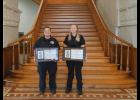 Photo provided. Pulaski County EMS is honored to present their newest paramedics. Pictured (from left to right): Stephanie Foust and Autumn Bailor.